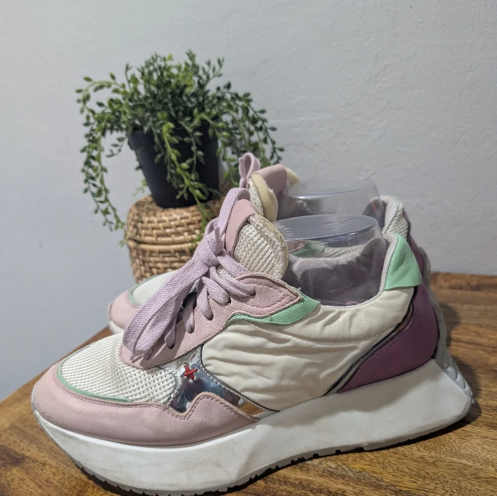 michele milano  lopriore  chunky‎ Women's Sneakers in Pink and White